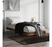 ZQQLVOO Cadre de lit familial, en palette, en chêne fumé, 75 x 190 cm, convient pour les chambres familiales