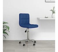 ZQQLVOO Chaise de bureau, de course, ergonomique, pivotante, en tissu bleu