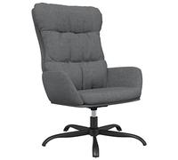ZQQLVOO Chaise de lecture - Fauteuil de télévision confortable - Fauteuil de club - Fauteuil de cocktail - Fauteuil de relaxation - Tissu gris clair - Convient pour salon, chambre à coucher, salle à