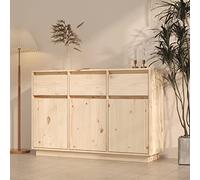 ZQQLVOO Console d'entrée multifonctionnelle pour cuisine, salle à manger, buffet, 110 x 34 x 75 cm, en pin massif pour salon, salle à manger et cuisine