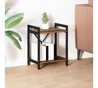 ZQQLVOO Étagère Bibliothèque Industrielle Moderne avec Structure en Acier et Pieds Réglables - Rangement Pratique pour Salon et Bureau - Design Urbain Loft avec Étages