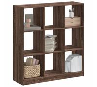 ZQQLVOO Étagère Bibliothèque Moderne en Bois 9 Compartiments pour Livres et Décorations, Rangement Multifonctionnel pour Salon Bureau, Surface Lisse et Entretien Facile