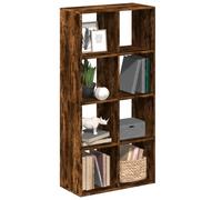 ZQQLVOO Étagère Séparatrice de Pièce Contemporaine avec 8 Cases, Design Géométrique et Rangement Multifonction en Bois d'Ingénierie Stable pour Salon et Bureau