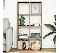 ZQQLVOO Étagère Séparatrice de Pièce Contemporaine avec 8 Cases, Rangement Multifonction en Bois d'Ingénierie Stable pour Salon et Bureau, Design Modulable Horizontal