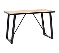 ZQQLVOO Meuble de salon, table console, table à manger, couleur chêne, 120 x 60 x 75 cm, MDF, convient pour cuisine, salle à manger, salon et bureau