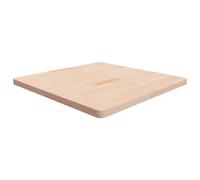 ZQQLVOO Plateau de table carré en chêne massif - 90 x 90 x 4 cm - Non traité - Pour table basse, table d'appoint, table de bar, table de chevet, étagère, design rustique, matériau naturel durable