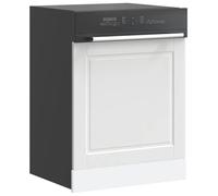 ZQQLVOO Porto - Panneau de lave-vaisselle - Blanc - Meuble bas d'angle peu encombrant avec espace de rangement et pieds réglables - Pour cuisine - 60 x 1,5 x 67 cm - En matériau dérivé du bois