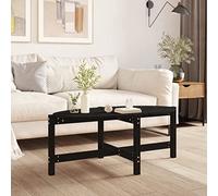 ZQQLVOO Table Basse en Pin Massif Classique avec Plateau Pratique et Cadre Stable pour Salon - Meuble de Rangement Élégant en Bois Rustique Naturel