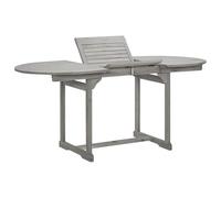ZQQLVOO Table de jardin extensible en bois d'acacia massif 170 cm