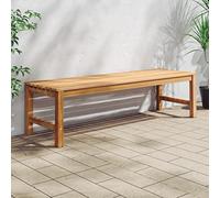 ZQQLVOO Terrasse, meubles de jardin, banc, banc de jardin 150 cm en bois massif teck, véranda, facile à monter, un bon choix pour l'été à venir