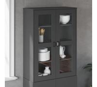 ZQQLVOO Vitrine industrielle pour buffet avec espace de rangement, armoire en bois de qualité supérieure pour salon et chambre à coucher, étagères stables et résistantes à l'humidité
