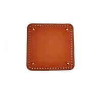 ZQWERT 3 pièces 18x18CM Bases en Cuir carrées, kit de Fabrication de Sac à Main Bricolage Bleu/Marron, idéal pour Les projets de Crochet, Accessoires de Mode artisanaux