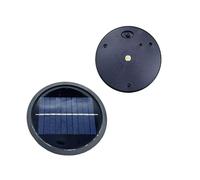 ZQX Remplacement de Couvercles Solaire 2 Pièces Couvercles LED Blanc Chaud, Diamètre 10,5 cm, Remplacement de Lumières Solaires Top pour Lanterne Extérieure