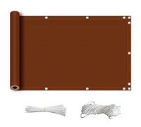 ZQXFZ Brise-Vue pour Balcon 150x200cm 165g/㎡ imperméable Assemblage Rapide Garde de Vie privée Cache Vue Balcon occultant Jardin -Rouge Rouille.