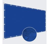 ZQXFZ Brise Vue pour Balcon Appartement 85x900cm Couche ImperméAble Polyester(160g/㎡) Solide Et Robuste Corde Et Cravate Gratuites pour Balcons et ClôTures -Bleu Royal.