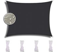 ZQXFZ Ile D'Ombrage ExtéRieur Rectangulaire 3X6m, Voiture,Restaurant,Jardin, Durable, ImperméAble Et RéSistante, Toile D'Ombrage -Noir