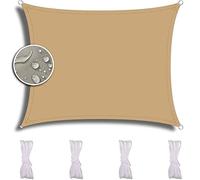 ZQXFZ Toldo de 2 x 4 m, Para jardín, Flores, plantas, UV, Plano, grueso, textura, colorido. Red de protección Solar Para jardín, Color Amarillo Arena