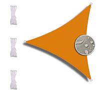 ZQXFZ Voile d'ombrage Triangle 3.6X3.6X3.6m, Voiture,Restaurant,Jardin, Durable, Une Protection des Rayons UV, Voile D'Ombrage, Jaune Mangue
