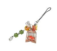 Zqxnt Accessoire de téléphone portable multifonction en forme de poisson léger avec motifs floraux pour un usage quotidien et les voyages Porte-clés multi-usage