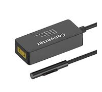 Zqxnt Adaptateur de charge Type-C vers Surface pour SurfacePro 3/4/5-/6/7/8/X Go 2/ordinateur portable //4 livres/Connecteur de surface 4CC vers adaptateur de charge