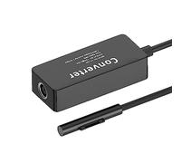 Zqxnt Adaptateur de charge Type-C vers Surface pour SurfacePro 3/4/5-/6/7/8/X Go 2/ordinateur portable //4 livres/Connecteur de surface 4CC vers adaptateur de charge