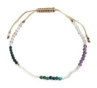 Zqxnt Bracelets en perles colorées faites à la main pour équilibrer l'énergie des chakras en pierre naturelle