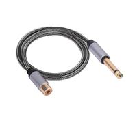 Zqxnt Câble audio vers 1/4 6,35 mm - Interconnexion stéréo mâle et femelle - Adaptateur 1/4 - Câble d'interconnexion stéréo