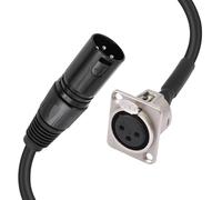 Zqxnt Câble de connexion à panneau à 3 broches - Boîtier en alliage métallique - Mécanisme de crochet boulonné pour console de mixage - Fixation sur panneau