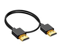 Zqxnt Câble HDTV OD3,2 mm 1080p pour projecteurs de données, ordinateur, connexion standard mâle vers mâle, cordon portable