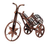 Zqxnt Casier à vin de style européen pour créatif grande voiture à trois roues en forme de fer casier à vin rétro maison terre pour présentoir créatif O bouteille