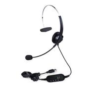 Zqxnt Casque téléphonique filaire avec microphone, centre d'appel, suppression du bruit, téléphone fixe USB avec microphone pour appels de bureau et jeux