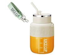 Zqxnt Centrifugeuse portable de voyage USB 1000 mAh avec batterie 700 ml avec broyage de glace pour l'extérieur, le bureau, les boissons protéinées, mélangeur portable avec paille