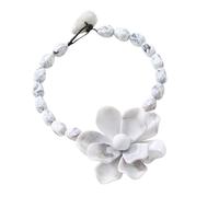 Zqxnt Chaîne de clavicule à la mode avec pendentif en forme de grande fleur - Collier réglable pour les amateurs de bijoux - Collier ras du cou en perles
