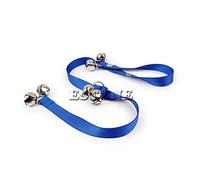 Zqxnt Cloches de porte réglables pour chien - Pour apprendre à la propreté - Correction du comportement - En nylon - Longue laisse