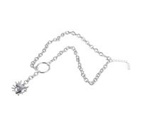 Zqxnt Collier sophistiqué en alliage robuste en forme de cœur avec épines - Accessoire de bijoux tendance pour un style élégant - Utilisation quotidienne - Chaîne cubaine ras du cou