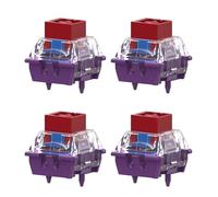 Zqxnt Commutateurs de claviers silencieux réactifs avec renfort en métal pour jeux et codage de claviers en métal