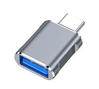 Zqxnt Convertisseur universel USB vers type C - Adaptateur compact en métal 10 Gbit/s - Transfert de données haute vitesse - Large compatibilité - Adaptateur OTG USB vers type C