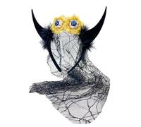 Zqxnt Dark Series Serre-tête en corne de diable pour Halloween, bandeau effrayant pour fête, spectacle, cosplay