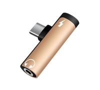 Zqxnt Double fonction : créez un lien sonore de 3,5 mm avec port de charge en aluminium mélangé, plan dense. Accord mondial pour prise de smartphones et écouteurs USB