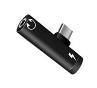 Zqxnt Double fonction : créez un lien sonore de 3,5 mm avec port de charge en aluminium mélangé, plan dense. Accord mondial pour prise de smartphones et écouteurs USB