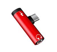 Zqxnt Double fonction : créez un lien sonore de 3,5 mm avec port de charge en aluminium mélangé, plan dense. Accord mondial pour prise de smartphones et écouteurs USB