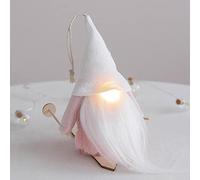 Zqxnt Elfes assis Décor Salon Maison Décoration de Vacances Doux Cartoon Chambre Avec Lumière Lumineuse Gnomes Poupée Mignon Avec Lampe Pour Enfants