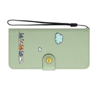 Zqxnt Étui à fermeture magnétique avec 3 emplacements pour cartes, dragonne amovible et boîtier résistant aux chocs fait à la main