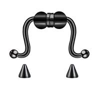 Zqxnt Faux pince-nez non percé en forme de fer à cheval - Facile à porter - Décoration de nez - Bijoux de corps