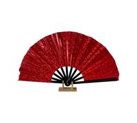 Zqxnt Grand éventail pliable avec paillettes Style Kungfu chinois pour cadeaux de mariage