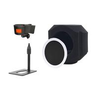 Zqxnt Housse de microphone insonorisante pour studio à domicile et diffusion en direct avec réduction efficace du bruit 1 bouclier d'isolation acoustique