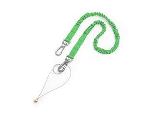 Zqxnt Lanière à outils portable anti-chute - Cordon élastique rétractable avec deux boucles - Sangle pour outils dynamiques durables - Cordon avec mousquetons et corde portable