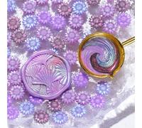 Zqxnt Lot de 100 perles de cire colorées scintillantes pour cachet, cire à cacheter en forme de fleur pour enveloppe, carte de vacances, peinture