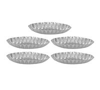 Zqxnt Lot de 5/10/15 tartes aux fruits pour cuisine, dessert, fromage français, long bord cannelé, petit bateau, outils de décoration de pâtisserie