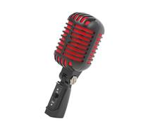 Zqxnt Microphone vocal dynamique vintage aspect métal antique pour spectacles sur scène et chant classique Rockabilly